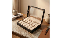 Watch Case  Leatherette Watch Case Sturdy for Vanity Table