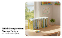 Doubles as viewing Stand Tiered Book Organizer Space-Saving Multitiered Desk Organizer Multifunctional Desktop Shelf Sturdy Construction for Children, Students, home-dwellers, Study, Dorm Room, Bedroom