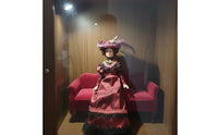 Ceramic Head and Limbs Historical Dollhouse Doll 1:12 Scale Porcelain Doll for Hobbyists, Collectors, Miniature Scene