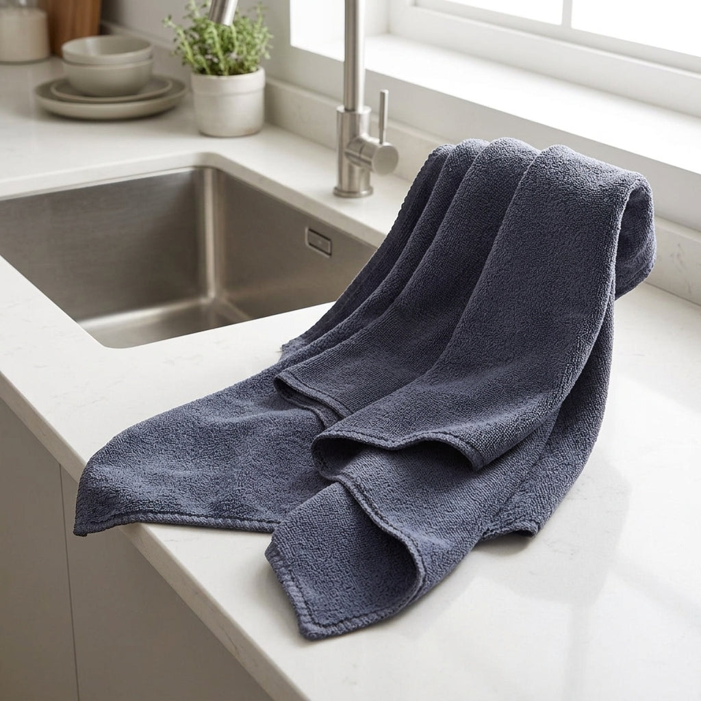 Thick Microfibre Cloth and Microfibre Towel, 40cm x 60cm Microfibre Cloth for Car Cleaning, High Absorbency Quick-Dry Household Towel