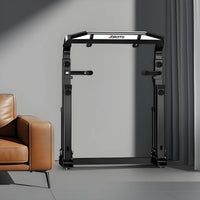 Strength Training Station with Workout Station Height-Adjustable Pull up Bar with Parallel Parallel Grips Foldable Pull-up and Station for Adults