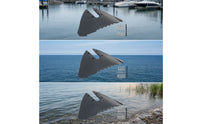 Hydrofoil Stabilizer with Mounting Hardware Aerodynamic Outboard Motor Hydrofoil Black Outboard Motor Stabilizer for Boat Owners