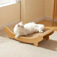 Cat Scratcher Bed Curved Cat Scratching Board Woven for Cats, Kittens, Indoor, Living Room, Bedroom