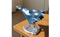 1/100 Scale Aircraft Model with Stand Fixed-Pose Fighter Jet Model with Stand Collectible for Aviation Enthusiasts, Collectors, Display Cabinet