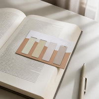 Zaomo Morandi Magnetic Bookmarks, Solid Color Soft Magnetic Page Markers, 4 Styles
