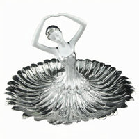 Ballet Girl Platter European Style Resin Display Tray Sturdy Home Decor for Restaurant