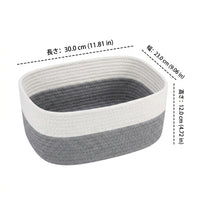 Cotton Rope Laundry Basket, Set of 3, Laundry Basket, Nordic Design, Storage Box, 30x23x12cm