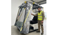 Forklift Rain Canopy Transparent Forklift Cab Enclosure Cover Vehicle Shelter Black Edging Waterproof