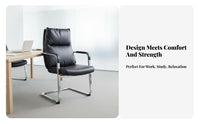 High spine support spine supportrest Cantilever Base Chair Ergonomic Design Office Furniture Modern and appearance Conference Seating Padded Armrests for managerials, video game enthusiasts, Study Room, Reception Area, Gaming Setup