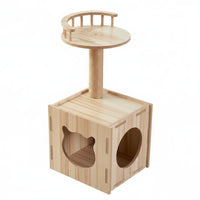 Feline Climber with Space Capsule Bed Modern Space Design Capsule Feline Climber Stable Base