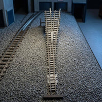 Full-Route N Scale Turnout Mounting Base 1:160 Track Switch Realistic Appearance 1:160 Railway Switch High Conductivity