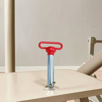 T-Handle Quick Release Pin Galvanized T-Handle Pin with Retaining Securing Ringlet Portable for Squat Racks