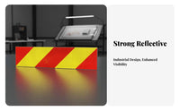 Weatherproof Truck Tail Reflector Board Weather-Resistant Journey Ing Unit Reflective Sticker for Fleet Managers, Journey Ing Unit S