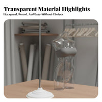 3D Effect Transparent Female Mannequin Torso Realistic Shape Lingerie Photography Mannequin Long-Lasting PC Material Clear Half Body Display Form Lightweight for Online Sellers, Boutique Owners, Photo Studios, Retail Shop S, Window Displays