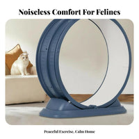 Anti-Pinch Design feline jogning Wheel quiet Operation feline Exercise Wheel Relieves Boredom Feline Activity hub Stable Base for felines, Indoors, Indoor, Living Room, Playroom