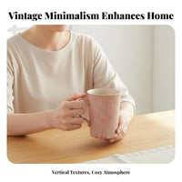 Multipurpose Vintage Design C Cream-Colored Ee Mug Comfortable Handle Latte Art Cup Great Gift for Baristas, Design Enthusiasts, Breakfast