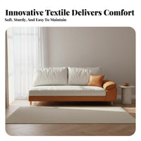 Light Luxury & design curvingd Chaise Longue technicalnical Fabric textile Upholstery Lounge Chair Space-Saving Indoor Furniture Cushioned Surface for Apartment Dwellers, homeowners, partners, Bedroom, Living Room, perusing alcove