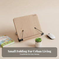 Foldable Adjustable perusing Easel Ergonomic Design Adjustable Book Easel Space Saving Laptop Riser Multi-Functional for Children, Students, Office Workers, School, Library, Home, Kitchen