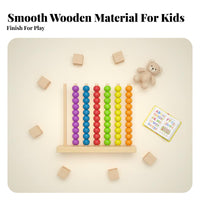 Educational Color Sorting Bead Toy Early Learning Color Matching Toy Develops Fine Movement Skills for Children, Kindergarten, Preschool