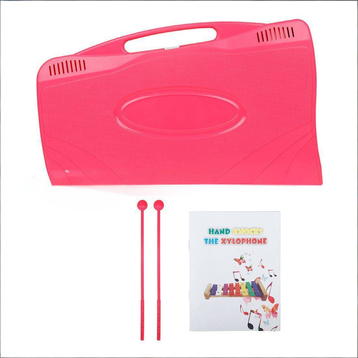 Aluminum Bar Xylophone Introductory Set 25 Note Xylophone Colorful Percussion Songbook for Classroom