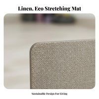 Exercise Mat Scratch Resistant linen Exercise Mat Shock Absorption Fitness Equipment for Women, Professionals, Gym, Home