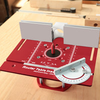 C8 Aluminum Alloy Router Table Insert Plate with Lift Mechanism