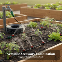 Adjustable Nozzles Misting Trickle Irrigation Kit Easy Installation Trickle Irrigation Kit Water Saving for Flower Bed, Balcony