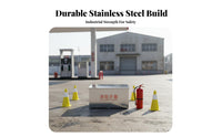 Large Capacity Fire Sand Box Long-Lasting Fire Extinguishing Sand Bin Heavy Duty Firefighting Equipment Easy Accessible Lid for Gas Station Personnel, Industrial Workers, Factories, Warehouses, Commercial Buildings, Oil Fields