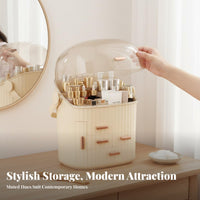 Multi-Compartment Cosmetic Box particle-proofresistant Vanity organizer long-makeup organizering for Desk, vanity table