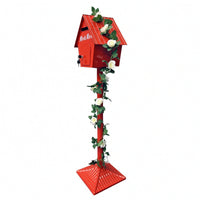 House-Shaped Mailbox with Stand Decorative Mail Box Outdoor for Weddings