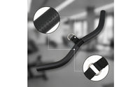 Curved Bar with Hanging Strap Non-Slip Curl Bar Attachment Long-Lasting Cable Machine Attachment with Carabiner Compact for Athletes