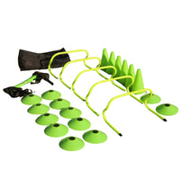 Hurdle Cone Set Footwork Exercises Agility Ladder Set Multi-Athletic Gear for Outdoor