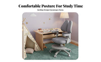 Support Ergonomic Kids Chair Multifunctional Kids Ergonomic Chair Easy Assembly Flip-up Armrests for Students, Boys, Girls, School, Bedroom, Home