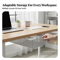 Stick-on Sliding Drawer Self-Adhesive Add-on Sliding Organizer Pull-out Design