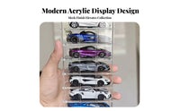 1:64 Scale Car Display Case Space Saving Acrylic Toy Car Rack Clear Multi-Tier Model Holder Transparent Design for Children