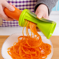 Vegetable Spiralizer, Handheld 201 Stainless Steel Julienne Cutter for Salads, Zucchini Noodles & Low Carb Meals, 13x7cm