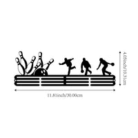 Medals Display Hanger Rack Metal Medals Display Hanger Black Ribbon Holder for Runners, Gymnasts, Bedroom, Office