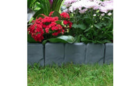 Fake Stone Garden Fence Weatherproof Interlocking Garden Fence Border for Yard
