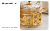Luxury Design Gold Snack Bowl Tray Set Compartmentalized Divided Appetizer Platter Multi-Purpose Divided Relish Dish with Spoons Safe for Food for Living Room, Coffee Table, Entertaining Guests, Parties