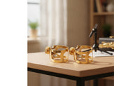 Gold-Tone Saxophone Mouthpiece Ligature Metal Ligature with Tightening Screw Compact Sax Mouthpiece Fastener Lightweight for Saxophonists
