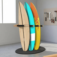Easy Installation Surfboard Wall Mount Space Saving Surfboard Wall Rack Large Capacity Snowboard Storage Mount Scratch Protection for Surfers, Snowboarders, Garage, Home