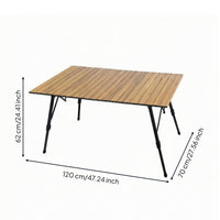 Aluminum Camping Table Compact Storage Folding Camping Table Rust Resistant Outdoor Furniture for Road Trip