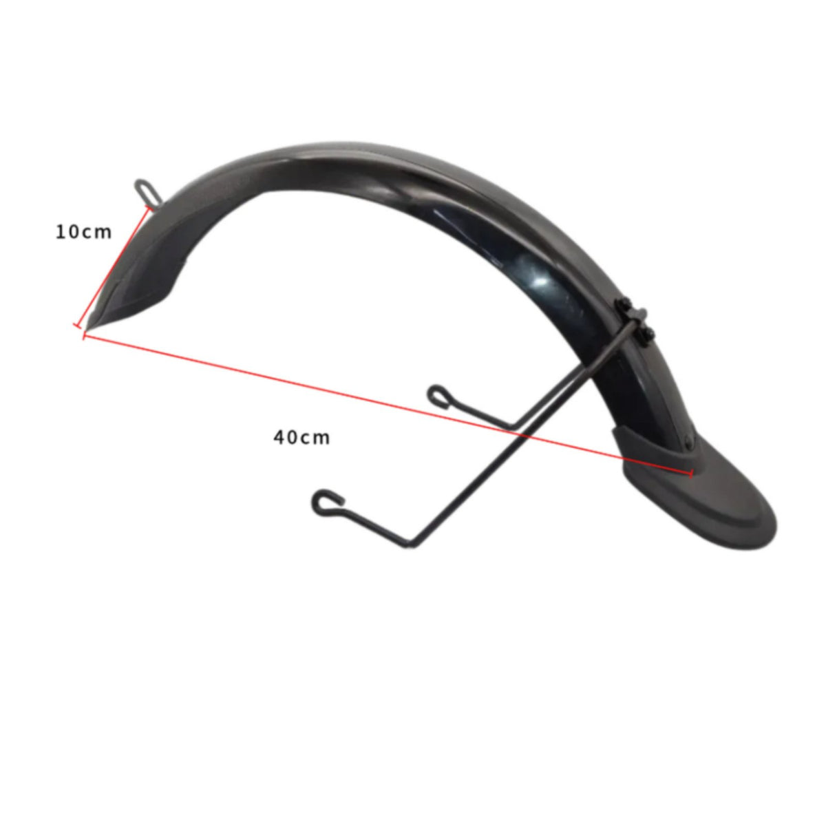 Extended Tail Design Full Coverage Mudguard Dirt Resistant Electric Bike Mudguard Long-Lasting