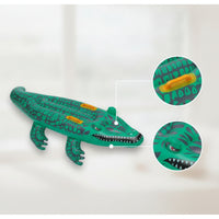 Crocodile Floating Pool Inflatable Stable Crocodile Pool Toy Inflatable Inflatable with Handles Soft Elastic for Children, Beach