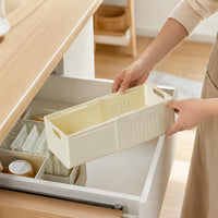 Japanese Retractable Storage Box Rectangular Cabinet Snack Sundries Organizer Kitchen Deep Cabinet Drawer Divider Basket
