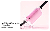 Waterproof Phone Waist Pouch Touchscreen Compatible Waterproof Phone Holder Large Capacity for Beachgoers, Journeyers, Snorkeling, Boating, Rainy Days