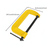 Sturdy Construction C-Clamp High-Carbon Steel C Clamp Versatile Use Corrosion-Resistant for Carpenters, Metalworkers, Welders