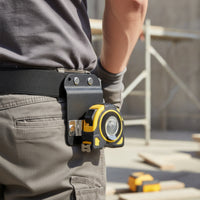 Slim Belt-Mounted Tape Measure Clip Compact Tape Measure Clip Long-Lasting Hardware Sturdy for Contractors, Electricians