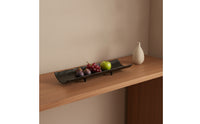 Aluminum decorative Tray with Feet Hammered serving Tray Sculptural Centerpiece Bowl for Home Stylists