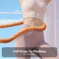 Pain-Effortless Spins Soft Weighted Hula Hoop Anti-Pinch Design Soft Hula Hoop Quiet Operation for Women, Beginners